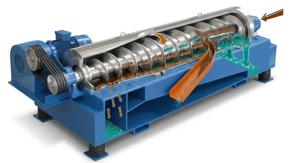 Dekantör Arızaları, Belirtileri ve Çözüm Yöntemleri | Zeytinyağı Fabrikaları İçin Teknik Rehber